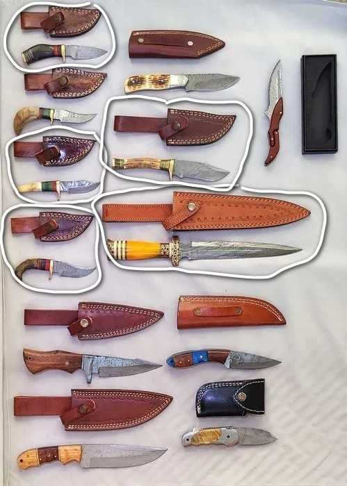 Colectie cutite Damasc. Pret colectie (12 bucati) 2100 ron!!