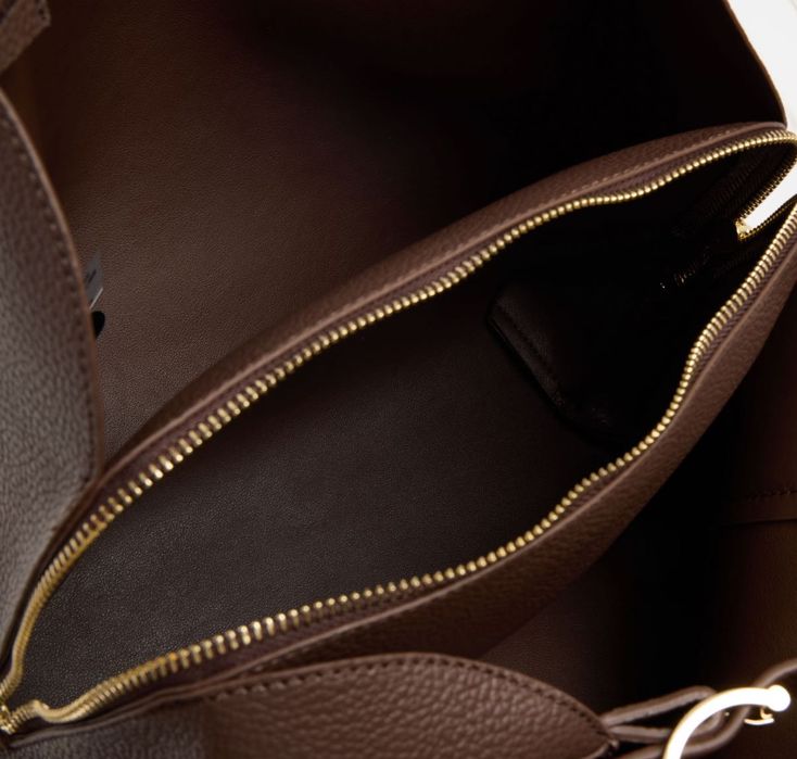 DKNY Chocolate Miller Triple Compartment Tote Bag