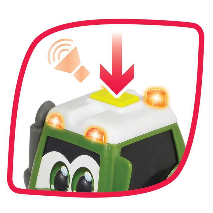 ABC Трактор с ремарке за животни с фигурка Крава Fendti