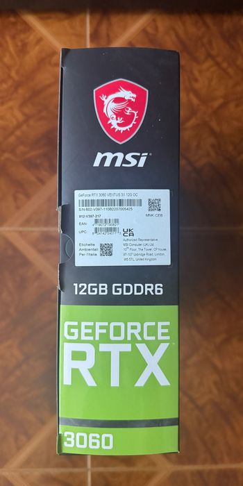 Видео карта MSI 3060 VENTUS 3X