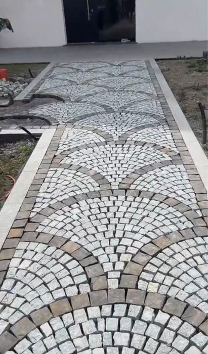 Vând piatră cubică naturală de pavaj istroic și montez