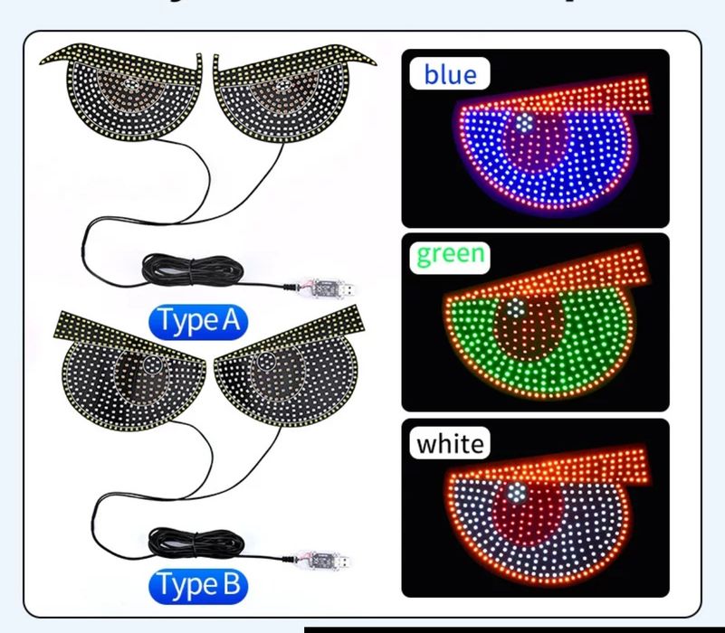 Динамични LED очи за автомобили