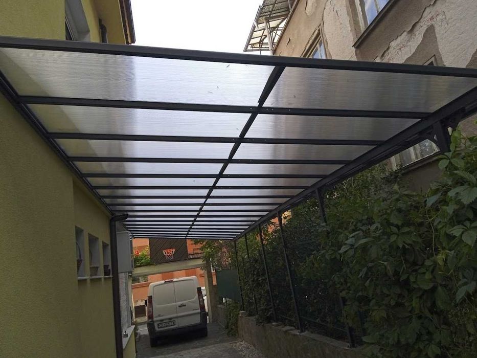 Алуминиев навес за тераса/веранда Westmann антрацит 313x300 cm, 9 кв м