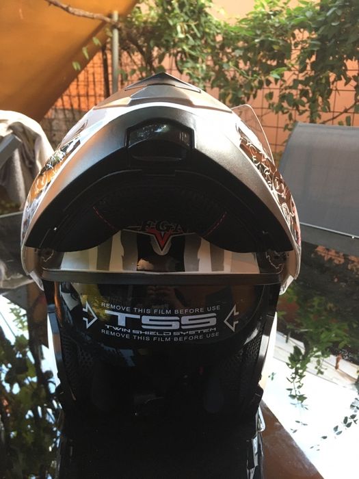 Casca Moto Scuter Atv Flip-up cu Ochelari M L XL XXL Noua CAGULA CADOU