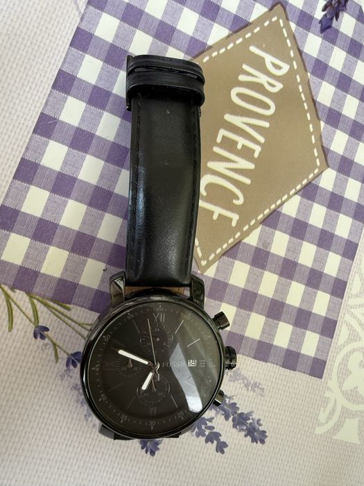 Ceas fossil original cu curea din piele