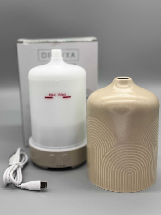 Керамичен арома дифузер Deluxa Ceramic Diffuser 150 мл с многоцветна светлина