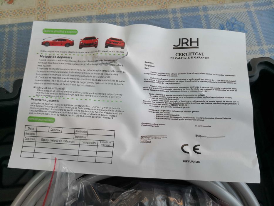 Dispozitiv de spalat cu presiune