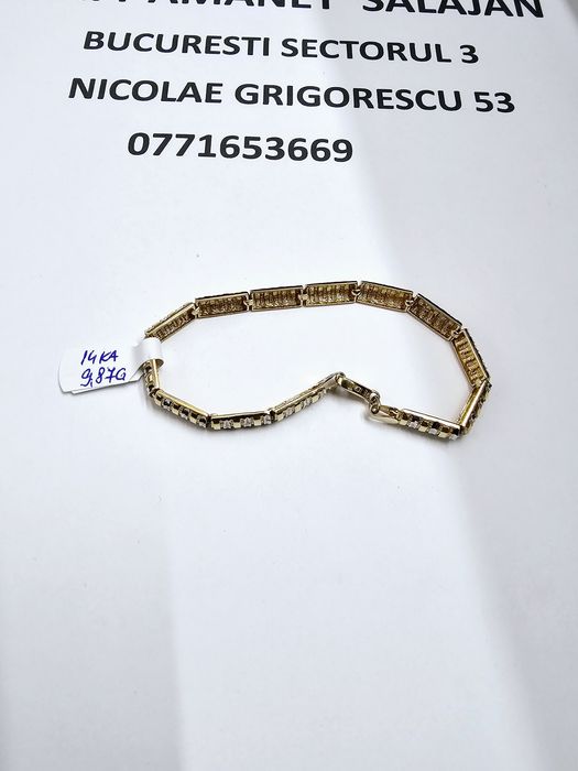 Vand bratara dama din aur 14 k 9.87 g cod 382