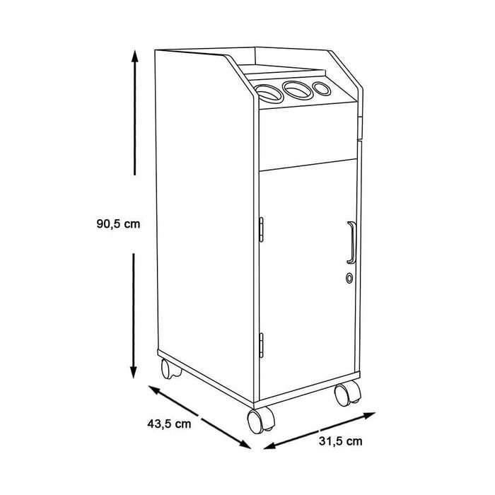 Козметична количка / Фризьорска количка / Помощна количка на колелца