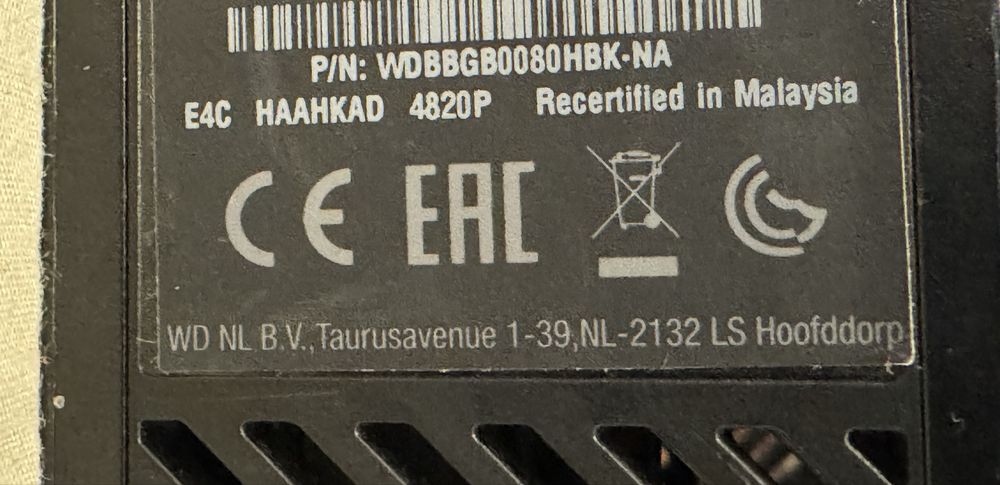 HDD Hard Disk 8TB Western Digital