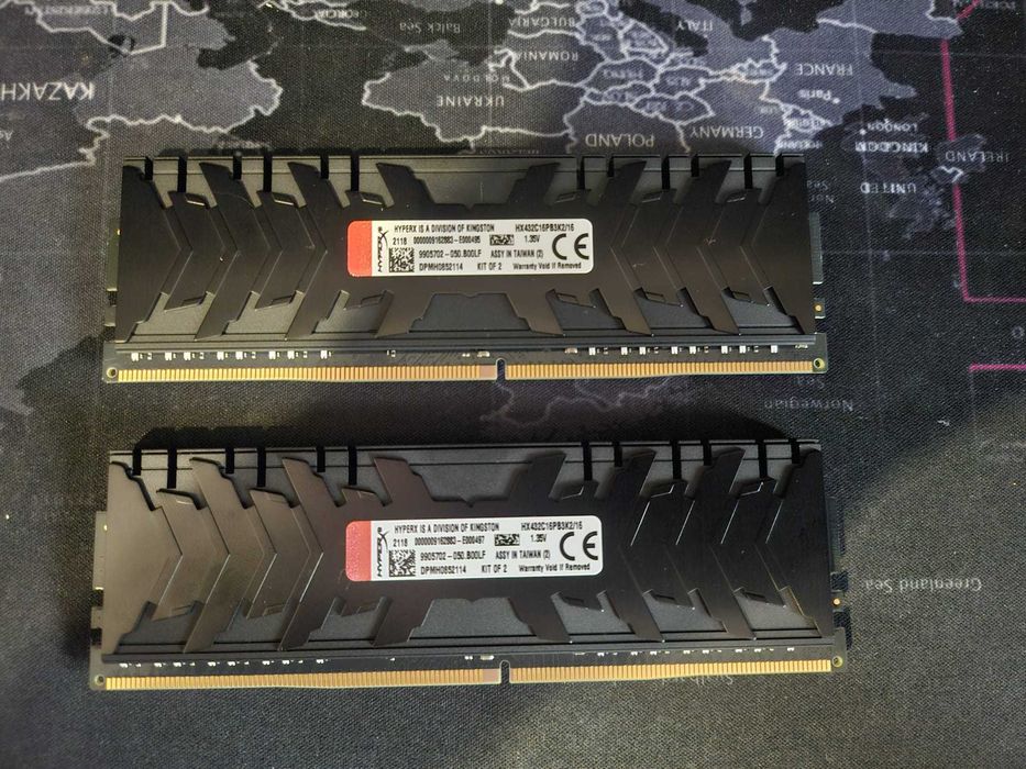 16gb ram ddr4 kingston 3200mhz second hand si noi de vanzare