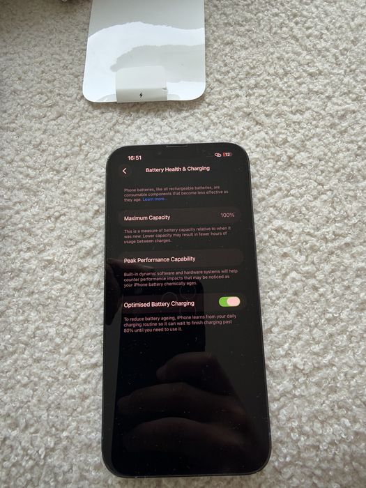 Iphone 13 pro max 128gb 100% battery