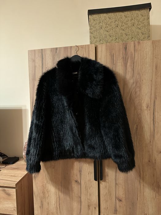 Дамско палто с косъм