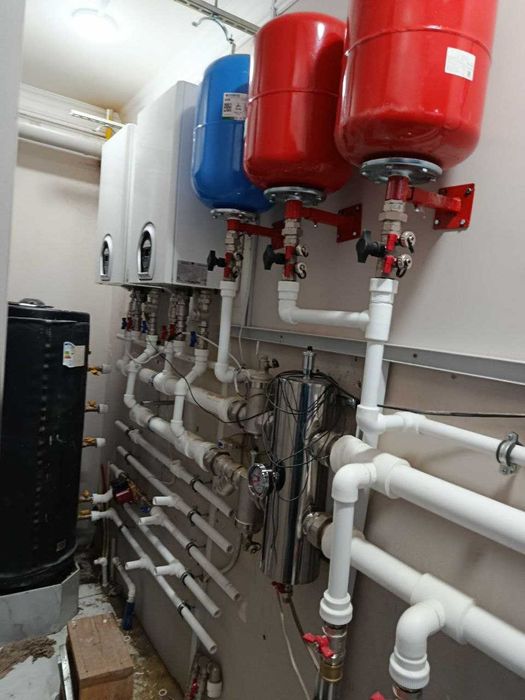 Сантехник монтаж отопления, тёплый пол, установка Двухконтурные котлы