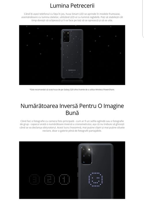 Husa originala Samsung Smart Led Cover Galaxy S20 Plus S20+ 5G