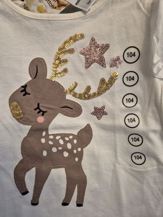 Outfit Crăciun Revelion fetițe noi etichetă 104 / 3-4 ani C&A Benetton