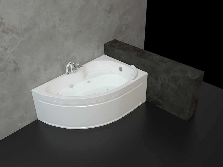 "ОНИКС" - вана за баня, ъглова, нова с опаковката, стойка  и сифон