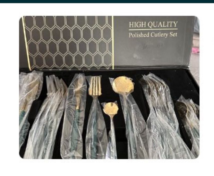 Набор ложек вилок , новый