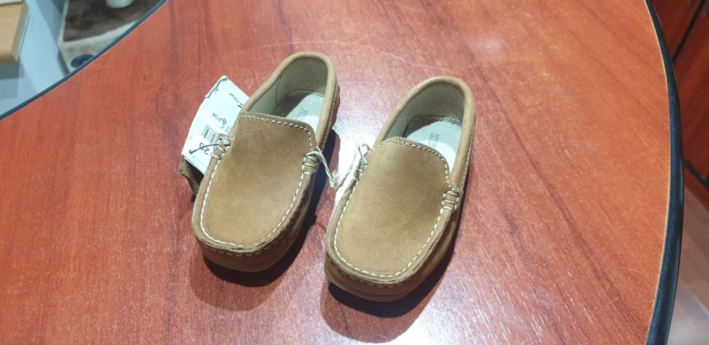 Loafers baby piele întoarsă marimea 20