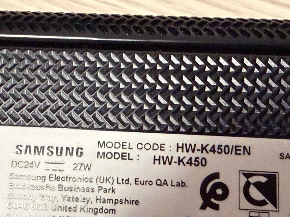 Soundbar Samsung HW-K450/EN 300W 2.1, subwoofer wireless