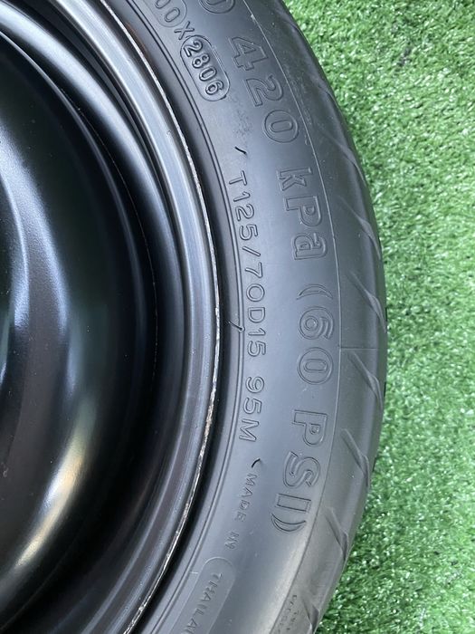 Roata rezerva slim îngustă OEM TOYOTA Yaris 125 70 R15 4X100 2005-2011