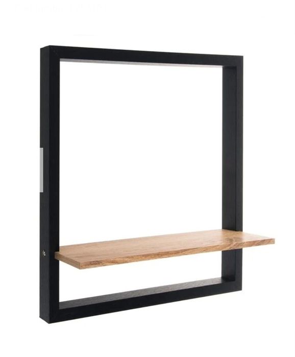 Raft din Lemn cu Cadru Metalic 40x10x40cm