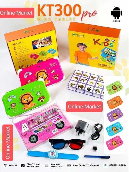 Bolalar plansheti CCIT KT 300Pro, Детский умные планшет,Optom va Dona