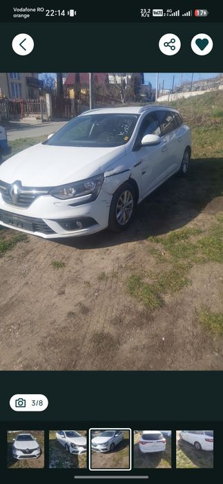 Vând renaul Megan 4 ușor avariat