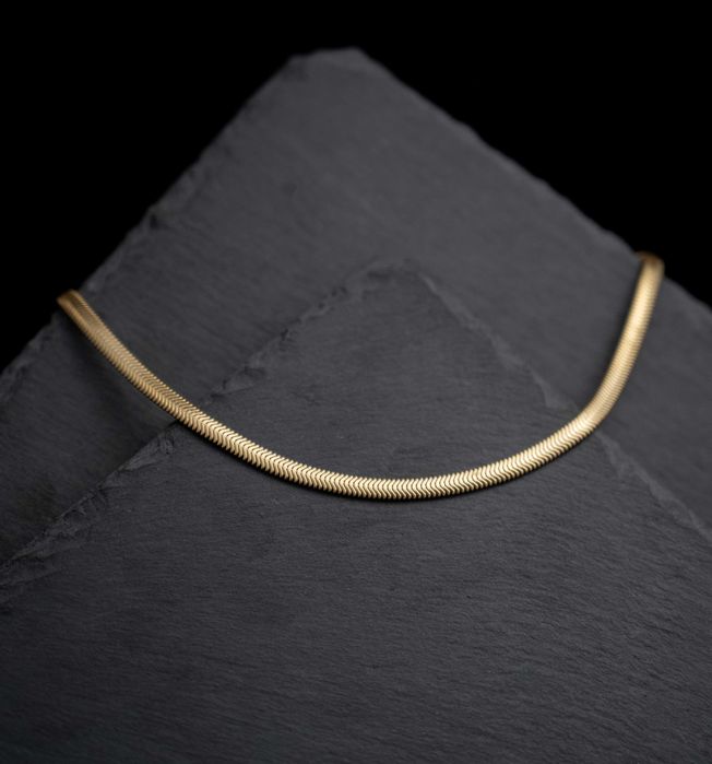 Сребърно колие змийска плетка, изящтно сребърно колие, сребро 925