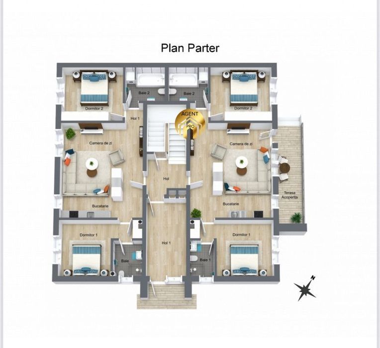 Apartamente Premium 2 camere -Mansarda cu Terasa 27mp - Otopeni Odaile