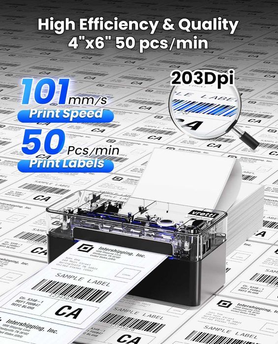 Imprimantă termică de etichete vretti DB402