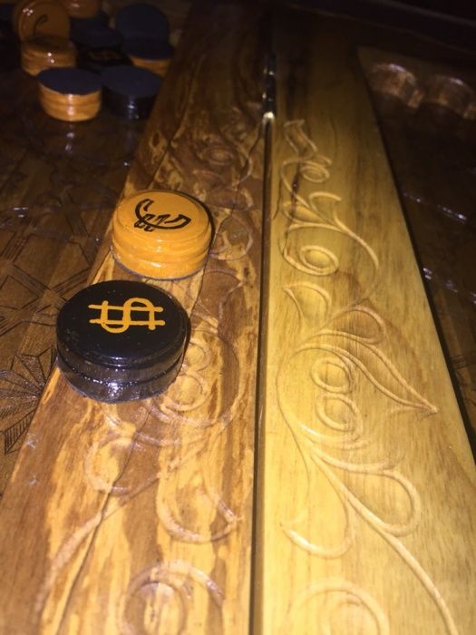 Сувенир. Нарды игральные, ручная работа