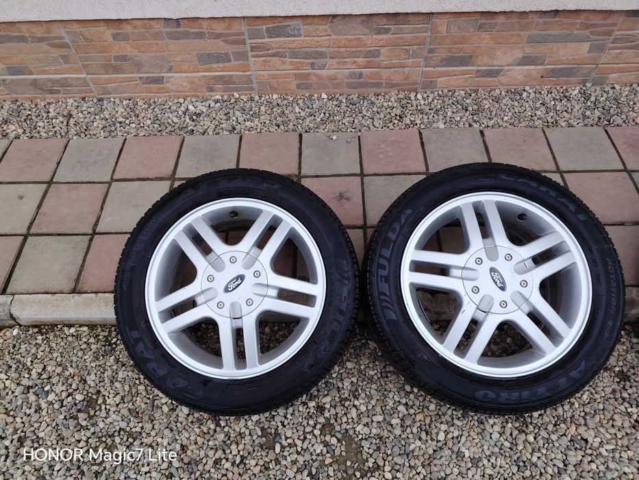 Jante aliaj R15 Ford 4x108 + anvelope vara 195/55r15