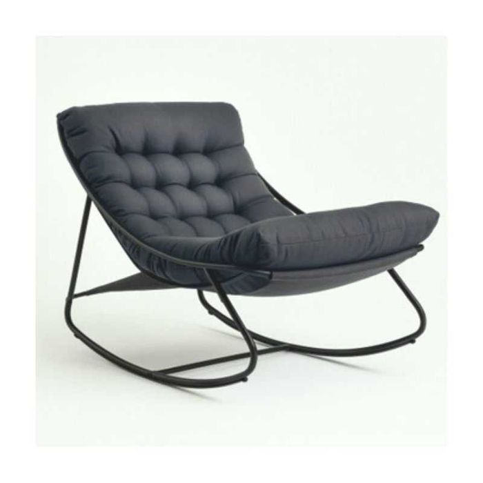 Люлеещо се кресло, Люлеещ се стол, 110х80х80 см - ЧЕРЕН или СИВ