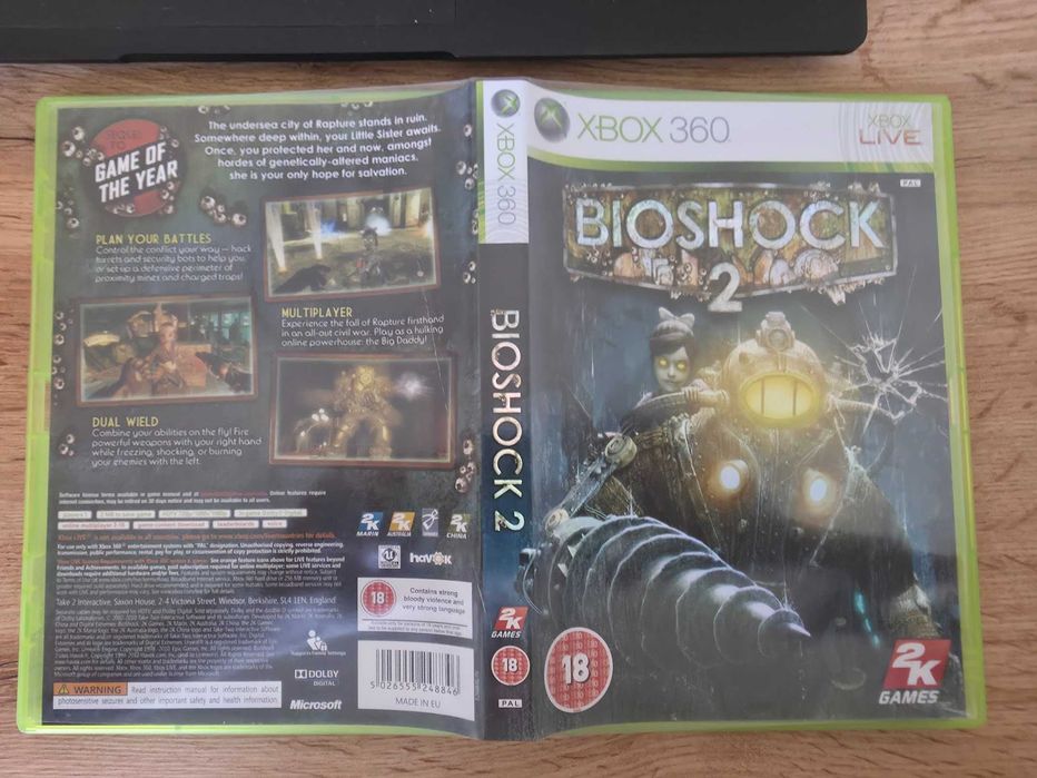 BioShock 2 за Xbox 360 | Състояние близко до ново | Книжка