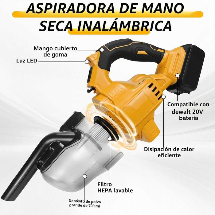 Aspirator vertical fără fir DeWalt 20V, 5-în-1