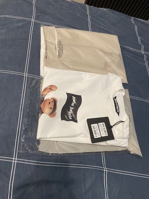 Tениска Palm Angels Pirate Bear Tee White.100% ориг.Нови.РазмерL и XXL