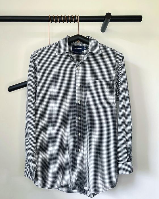 Мъжка карирана риза в черно-бяло Polo Golf by Ralph Lauren