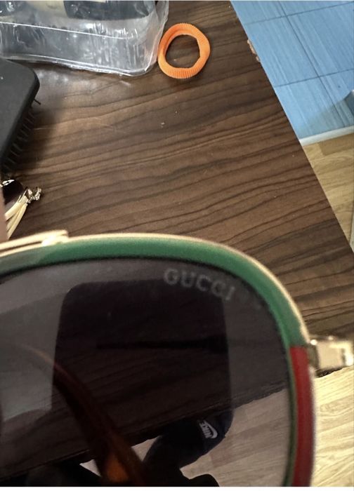 GUCCI GG0062S 003 Aviator Green/Red