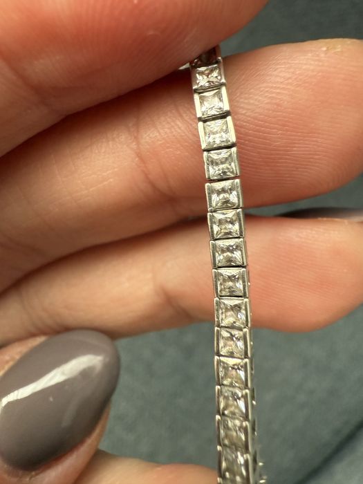 Bratara tennis arginti 16 cm