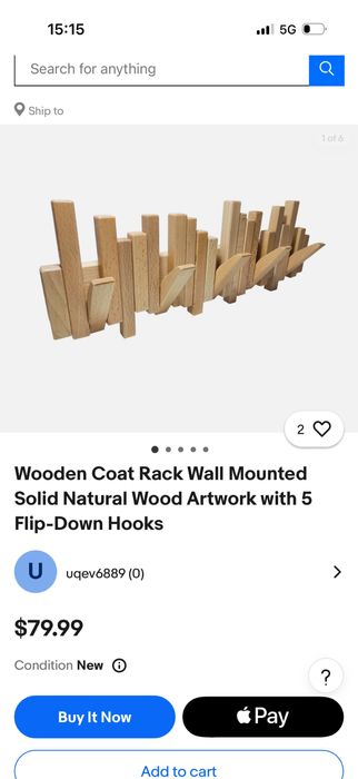 Дървена закачалки