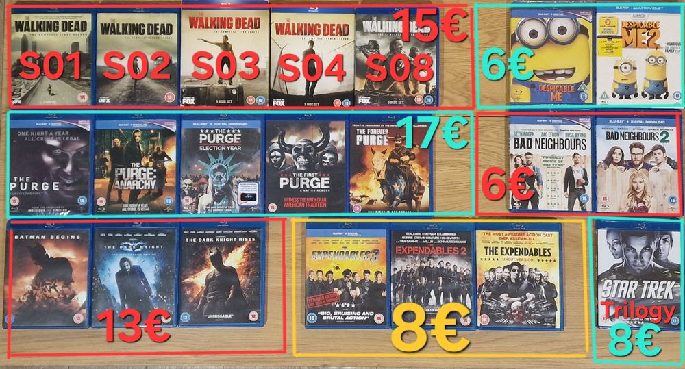 Филми на blu-ray от 6 до 10 лева