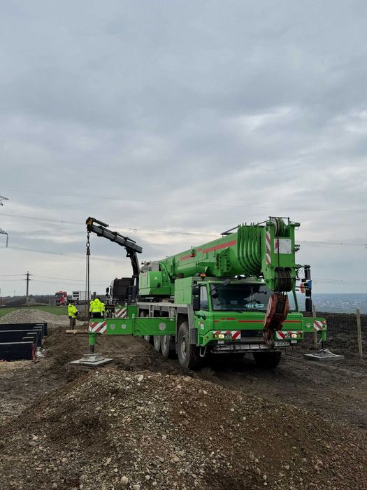 Lucrări Grele cu Macara 220 Tone Tecuci | Ridicări Industriale