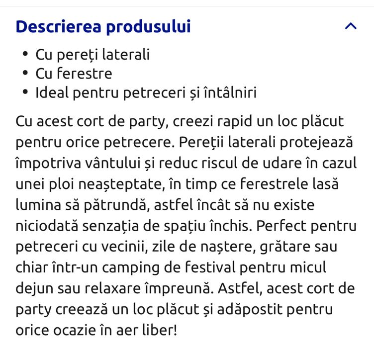 Cort 3x6m evenimente cu pereți laterali SIGILAT !