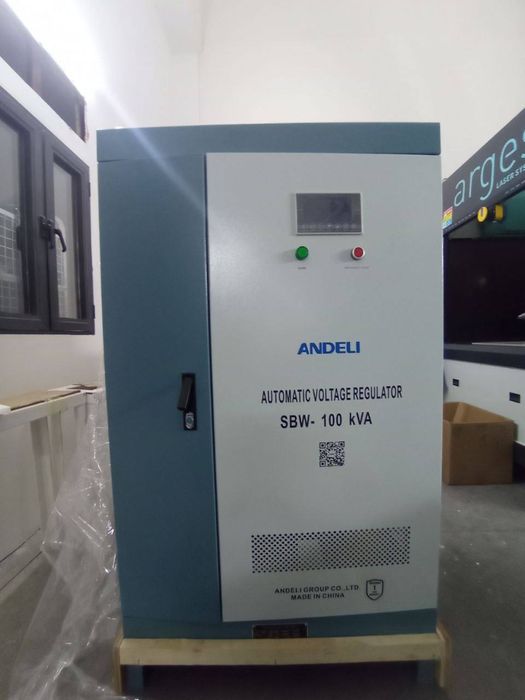 ANDeli 100 kVA turbo stabilizator | 3 faza | Katta yuklama uchun