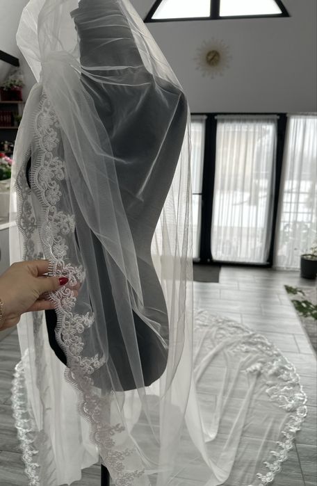 Voal deosebit pentru mireasa 3x3 m