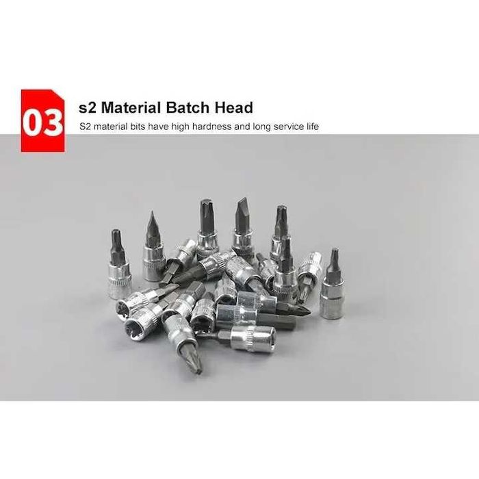 Trusa de chei pentru repararea masinii,46 buc,set de prize de 1/4 inch