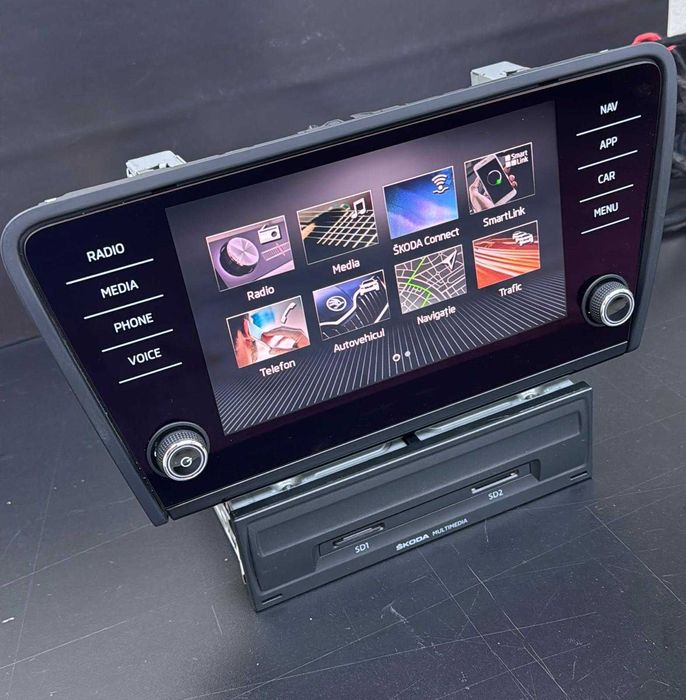 Navigatie + Display MIB 2 DISCOVER SKODA OCTAVIA CarPlay Android Auto