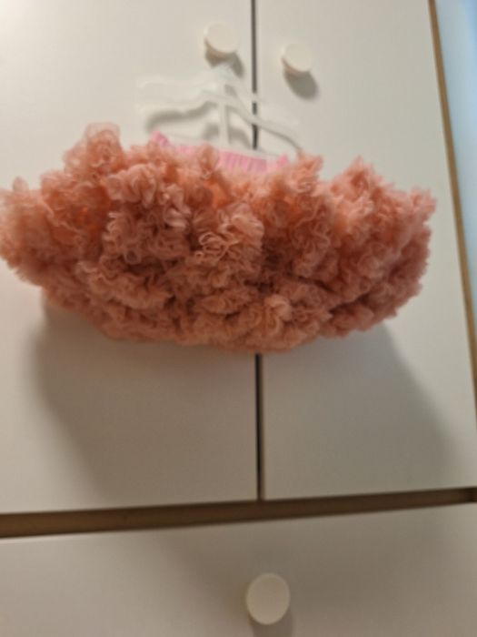 Пола за малко момиченце 90р., цвят розова праскова