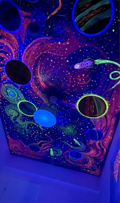 Pictura pe perete interior/ exterior gradina pictata, pictura murala